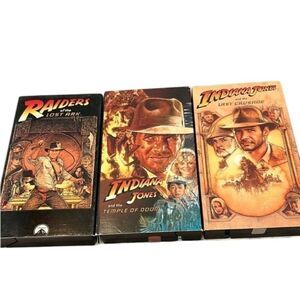 Vintage Indiana Jones VHS tapes these have been in storage for year